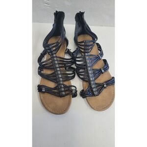 Soda Gladiator Black Sandals Women's‎ Size 6.5